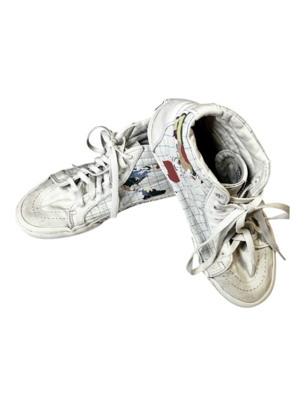 Vans Sk-8 High-Top Save the Planet Sneakers. Men size 6.0 Women's 7.5